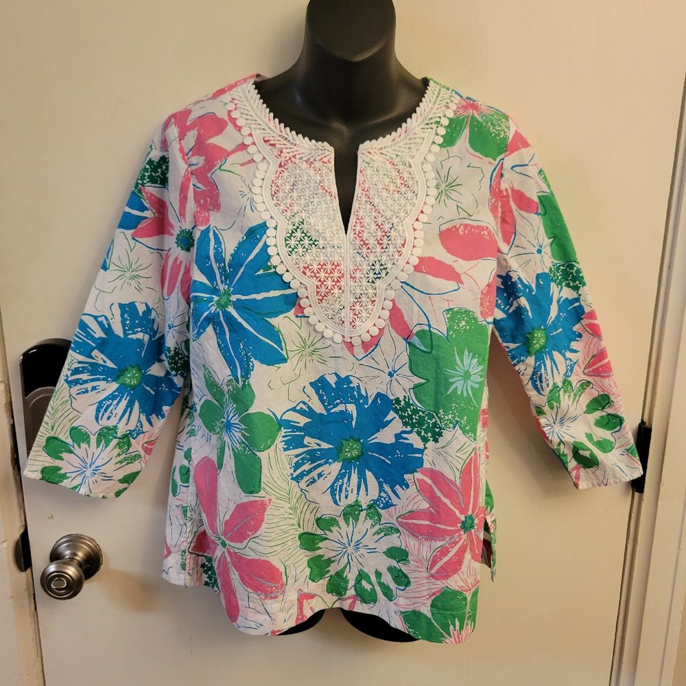 Talbots Floral Tunic